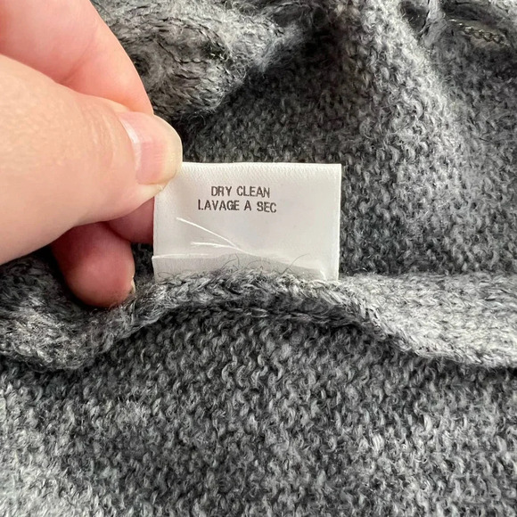 Mark & James x Badgley Mischka Gray Distressed Chain‎ Sweater Dress Size Small - Picture 11 of 12